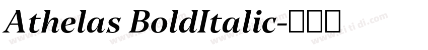 Athelas BoldItalic字体转换